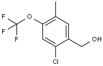 2-Chloro-5-methyl-4-(trifluoromethoxy)benzenemethanol Structure