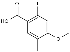 2-Iodo-4-methoxy-5-methylbenzoic acid 구조식 이미지