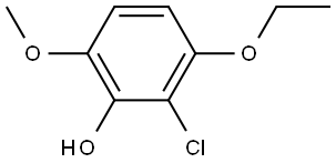 2-chloro-3-ethoxy-6-methoxyphenol Structure