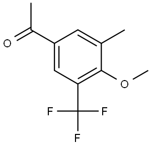 1-[4-Methoxy-3-methyl-5-(trifluoromethyl)phenyl]ethanone Structure