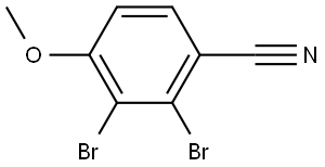 2,3-Dibromo-4-methoxybenzonitrile 구조식 이미지