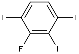 2-fluoro-1,3,4-triiodobenzene Structure