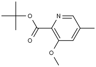 1,1-Dimethylethyl 3-methoxy-5-methyl-2-pyridinecarboxylate Structure