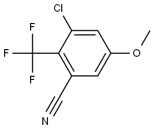 3-Chloro-5-methoxy-2-(trifluoromethyl)benzonitrile Structure