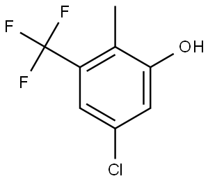 5-Chloro-2-methyl-3-(trifluoromethyl)phenol Structure