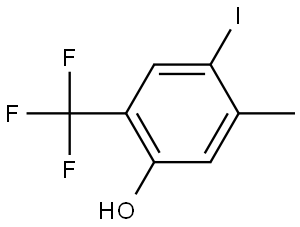 4-Iodo-5-methyl-2-(trifluoromethyl)phenol Structure