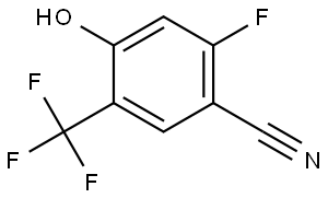 2-Fluoro-4-hydroxy-5-(trifluoromethyl)benzonitrile Structure