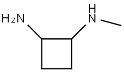 1,2-Cyclobutanediamine, N1-methyl- Structure