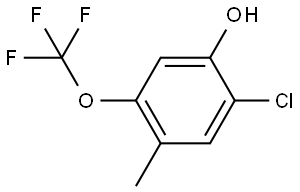 2-Chloro-4-methyl-5-(trifluoromethoxy)phenol Structure