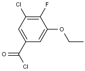 3-Chloro-5-ethoxy-4-fluorobenzoyl chloride Structure