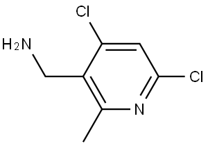 3-Pyridinemethanamine, 4,6-dichloro-2-methyl- Structure