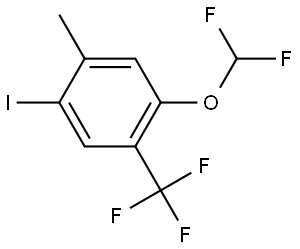 1-(Difluoromethoxy)-4-iodo-5-methyl-2-(trifluoromethyl)benzene Structure