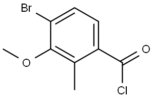 4-bromo-3-methoxy-2-methylbenzoyl chloride 구조식 이미지