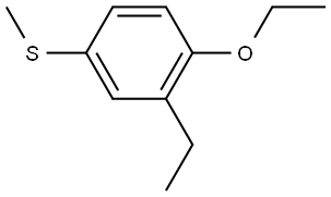 (4-ethoxy-3-ethylphenyl)(methyl)sulfane Structure