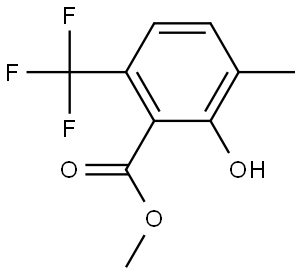 Methyl 2-hydroxy-3-methyl-6-(trifluoromethyl)benzoate Structure