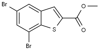 methyl 5,7-dibromobenzo[b]thiophene-2-carboxylate Structure