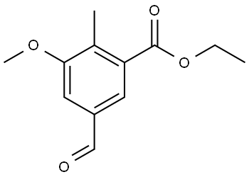 Ethyl 5-formyl-3-methoxy-2-methylbenzoate Structure