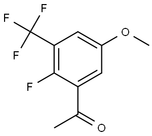 1-[2-Fluoro-5-methoxy-3-(trifluoromethyl)phenyl]ethanone Structure