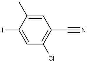 2-Chloro-4-iodo-5-methylbenzonitrile Structure