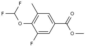 Methyl 4-(difluoromethoxy)-3-fluoro-5-methylbenzoate Structure