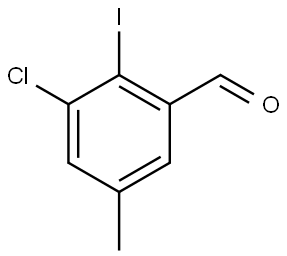 3-Chloro-2-iodo-5-methylbenzaldehyde 구조식 이미지