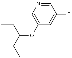 3-(1-Ethylpropoxy)-5-fluoropyridine Structure