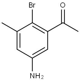 1-(5-Amino-2-bromo-3-methyl-phenyl)-ethanone Structure