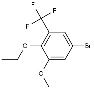 5-Bromo-2-ethoxy-1-methoxy-3-(trifluoromethyl)benzene Structure