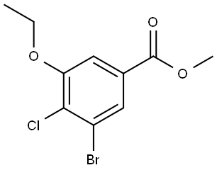 Methyl 3-bromo-4-chloro-5-ethoxybenzoate Structure