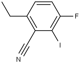 6-Ethyl-3-fluoro-2-iodobenzonitrile Structure