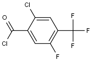 2-Chloro-5-fluoro-4-(trifluoromethyl)benzoyl chloride Structure