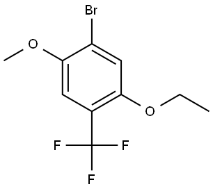 1-bromo-5-ethoxy-2-methoxy-4-(trifluoromethyl)benzene 구조식 이미지