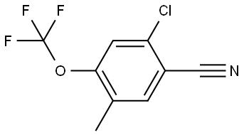 2-Chloro-5-methyl-4-(trifluoromethoxy)benzonitrile Structure