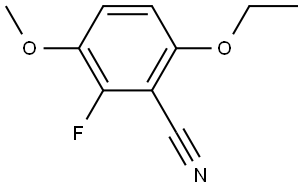 6-Ethoxy-2-fluoro-3-methoxybenzonitrile Structure