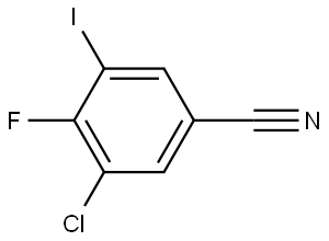 3-Chloro-4-fluoro-5-iodobenzonitrile Structure