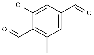 2-chloro-6-methylterephthalaldehyde Structure