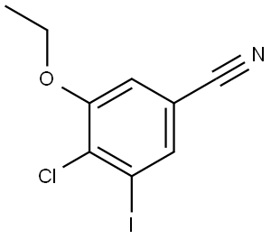 4-Chloro-3-ethoxy-5-iodobenzonitrile Structure