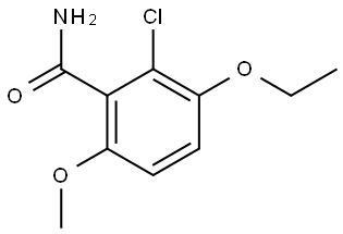 2-Chloro-3-ethoxy-6-methoxybenzamide Structure