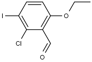 2-Chloro-6-ethoxy-3-iodobenzaldehyde Structure