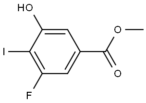 Methyl 3-fluoro-5-hydroxy-4-iodobenzoate Structure