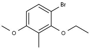 1-Bromo-2-ethoxy-4-methoxy-3-methylbenzene Structure