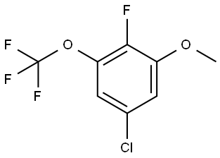 5-Chloro-2-fluoro-1-methoxy-3-(trifluoromethoxy)benzene Structure