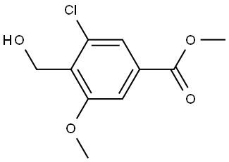 Methyl 3-chloro-4-(hydroxymethyl)-5-methoxybenzoate Structure