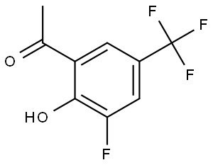 1-[3-Fluoro-2-hydroxy-5-(trifluoromethyl)phenyl]ethanone Structure