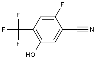 2-Fluoro-5-hydroxy-4-(trifluoromethyl)benzonitrile Structure