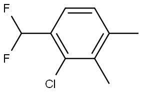 2-Chloro-1-(difluoromethyl)-3,4-dimethylbenzene Structure