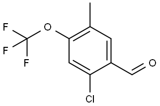 2-Chloro-5-methyl-4-(trifluoromethoxy)benzaldehyde Structure