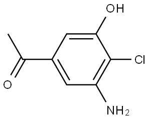 1-(3-Amino-4-chloro-5-hydroxy-phenyl)-ethanone Structure