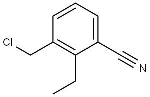 3-(chloromethyl)-2-ethylbenzonitrile Structure