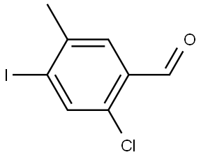 2-Chloro-4-iodo-5-methylbenzaldehyde Structure